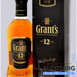Виски Грантс 12 лет в коробке, Grant’s 12 years old 0,75 л.