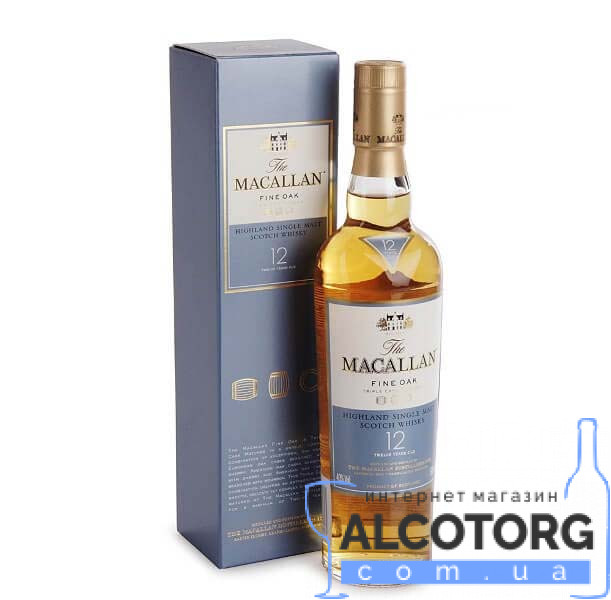 Віскі Зе Макалан Файн Оак 12 років Віскі Макалан Файн Оак 12 років, Macallan Fine Oak 12 years 0,5 л.