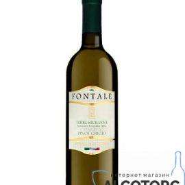 Вино Катаратто Пiно Грiджiо Фонтале біле сухе, Catarratto Pinot Grigio Fontale 0,75 л.
