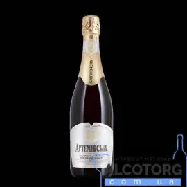 Вино ігристе Артемівське Біле напівсолодке 2020 рік, Artemovskoye White semi sweet біла етикетка 0,75 л.