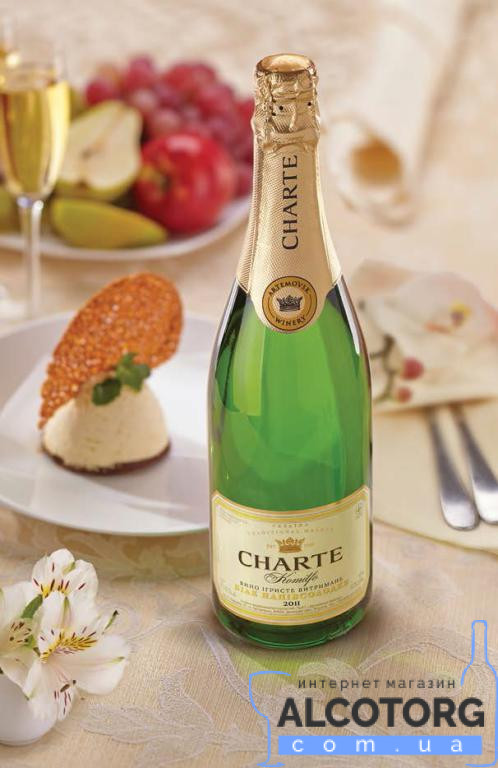 Вино ігристе Шарте Вино ігристе Шарте біле напівсолодке, Charte White Semi-Sweet 0,75 л.