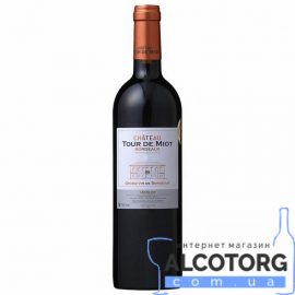 Вино Шато Тур де Міот Бордо червоне сухе, Chateau Tour de Mio GVG 0,75 л.