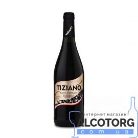 Вино Тіціано Чорна Смородина Червоне Напівсолодке, Tiziano Black Currant 0,75 Л.