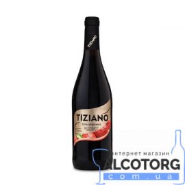 Вино Тіціано Полуниця червоне напівсолодке, Tiziano Strawberry 0,75 Л.