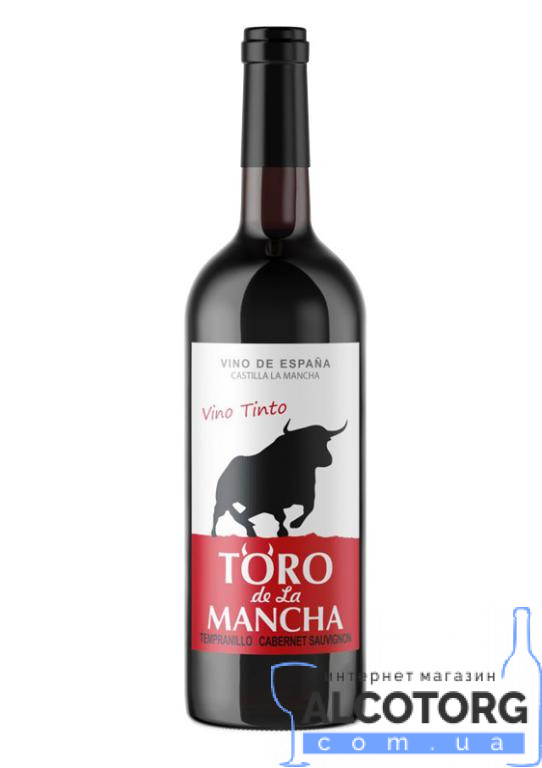 Вино Торо де Ла Манча червоне сухе Вино Торо де Ла Манча червоне сухе, Toro de La Mancha 0,75 л.