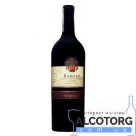 Вино Тосо Бароло DOCG 2012 сухе червоне, Toso Barolo DOCG 2012 0,75 л.