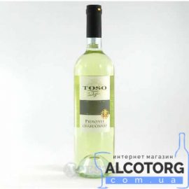 Вино Тосо П’ємонт Шардоне DOC сухе біле, Toso Piemonte Chardonnay DOC 0,75 л.