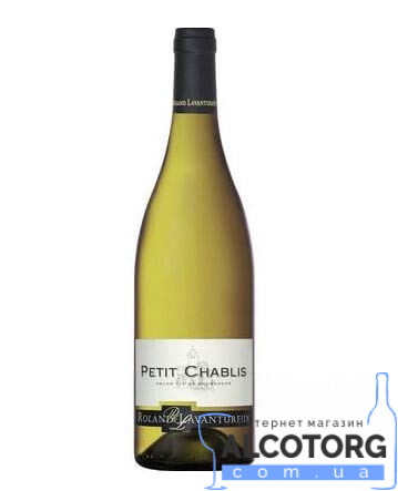 Вино Roland Lavantureux Petit Chablis Вино Ролан Лавантюро Пті Шаблі сухе біле, Roland Lavantureux Petit Chablis 0,75 л.