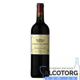 Вино Комт Де Мур Бордо 2016 червоне сухе, Comte De Mour Bordeaux 2016 0,75 л.