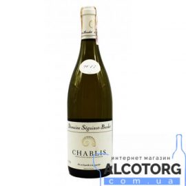 Вино Домейн Сегино-Борде Шабли 2017 белое сухое, Domaine Sеguinot Bordet Chablis 2017 0,75 л.