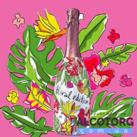 Вино игристое Вальдо Спуманте Розе Брют Флорал Эдишн 4.0 розовое, Valdo Spumante Rosé Brut Floral Edition 4.0 0,75 л.