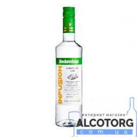Горілка Московська Інфюжн Імбір та Лайм, Moskovskaya Infusion Ginger and Lime 0,5 л.