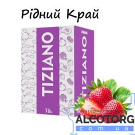 Вино Родной Край Тициано красное полусладкое со вкусом клубники, Tiziano 10 литров.