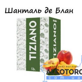 Вино Шанталь де Блан Тіціано напівсолодке біле зі смаком персика та абрикосу, Tiziano 10 літрів.
