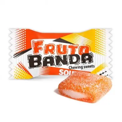 Конфеты FrutoBanda Жувальні Цукерки Фрутобанда Апельсин, FrutoBanda 2,3 кг.