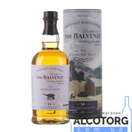 Віскі Балвені Піт Вік 14 років у тубусі, Balvenie Week of Peat 14 Years Old in tube 0,7 л.