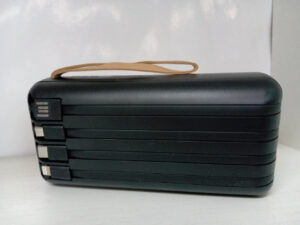 Портативний зарядний пристрій Power Bank PZX C162 50000 mAh із вбудованими кабелями Чорний
